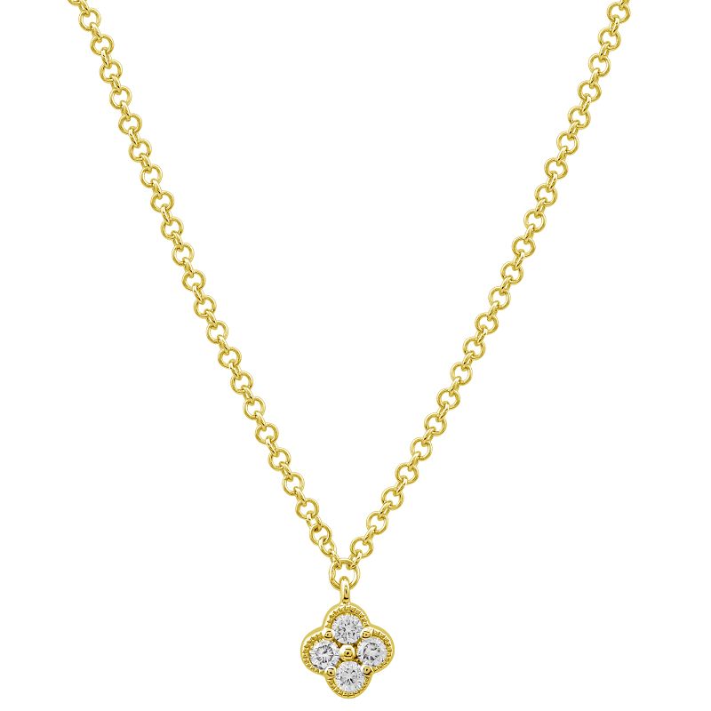 Mini clover necklace discount