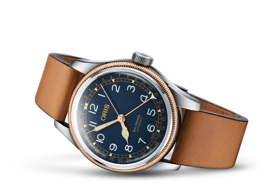 Oris big crown pointer date black online