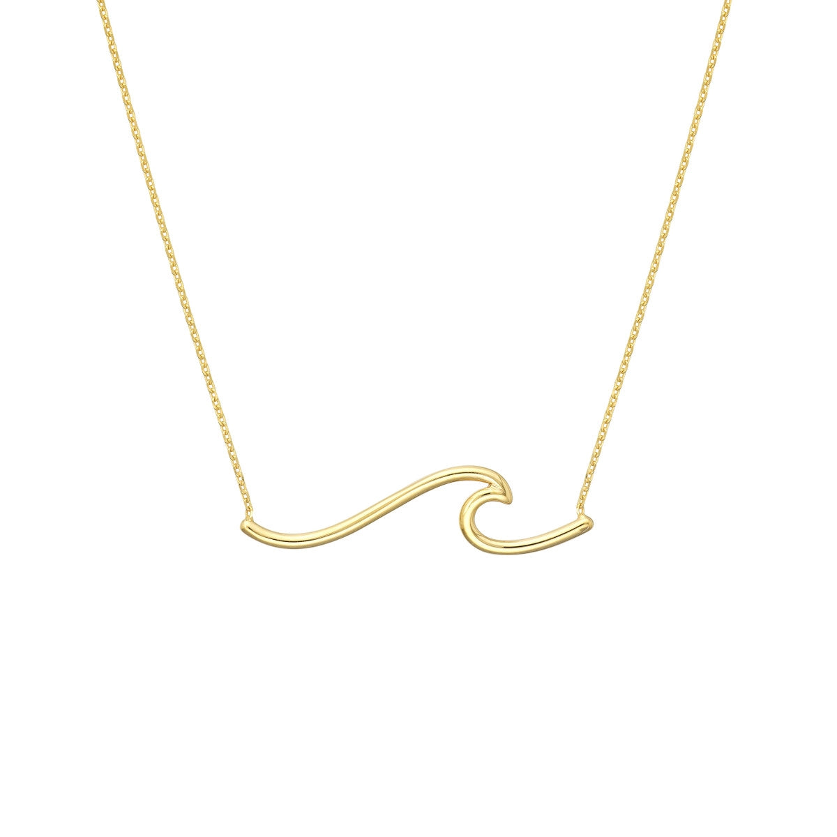 14K Yellow Gold Wave Necklace Maurice s Jewelers