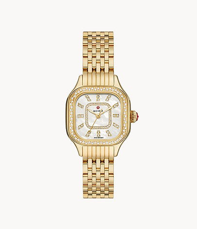 Michele Meggie Gold Diamond Stainless Steel Watch  display picture 1
