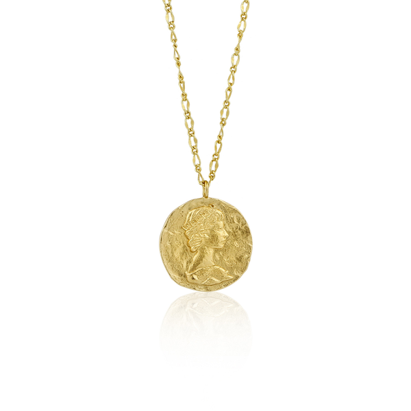 Coins Long Roman Empress Necklace