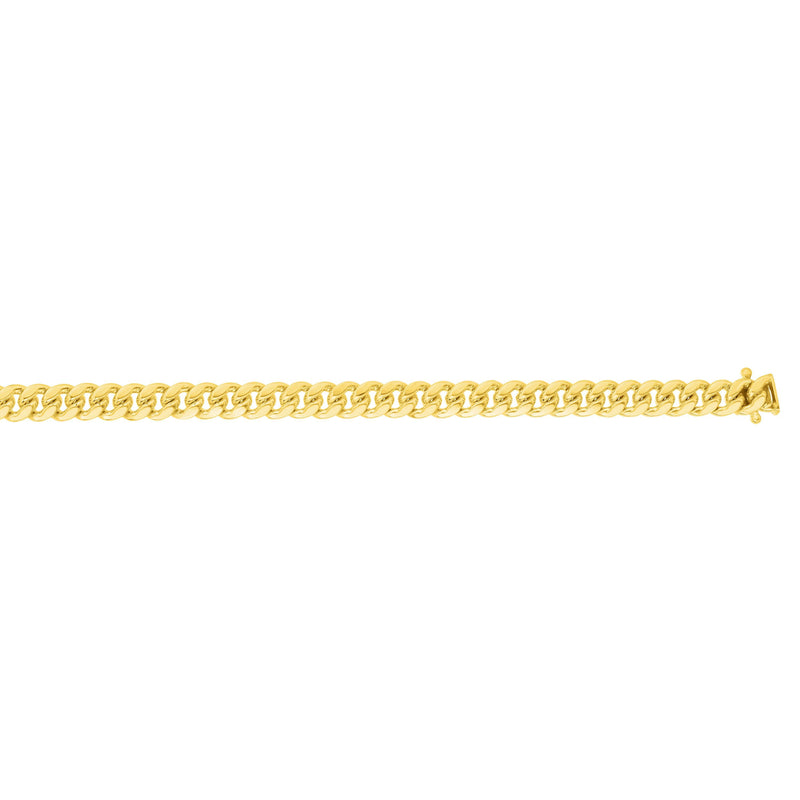 8.5" 14k Yellow Gold 6.14mm Miami Cuban Link Bracelet