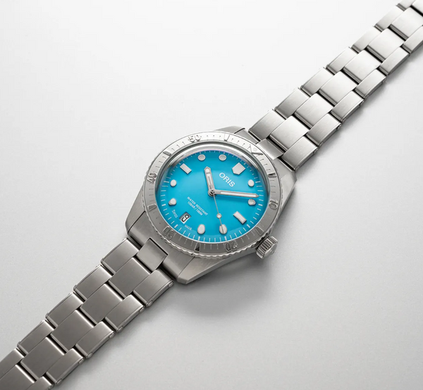 ORIS DIVERS SIXTY-FIVE "COTTON CANDY" BLUE DIAL