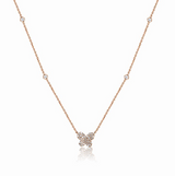 WHITE GOLD DIAMOND BUTTERFLY PENDANT NECKLACE