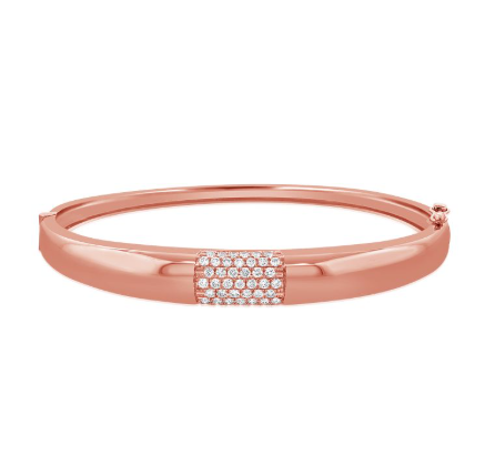 ROSE GOLD DIAMOND PAVE BANGLE