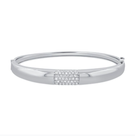 ROSE GOLD DIAMOND PAVE BANGLE