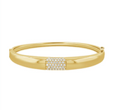 WHITE GOLD DIAMOND PAVE BANGLE