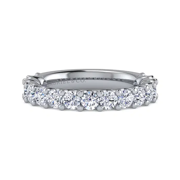 Sorrento - 14K White Gold Shared Prong Set Diamond Anniversary Band - 1.5 ct