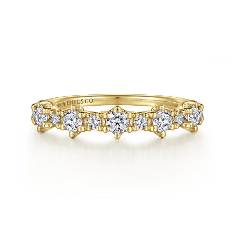 14K Rose Gold Diamond Anniversary Band - 0.5 ct