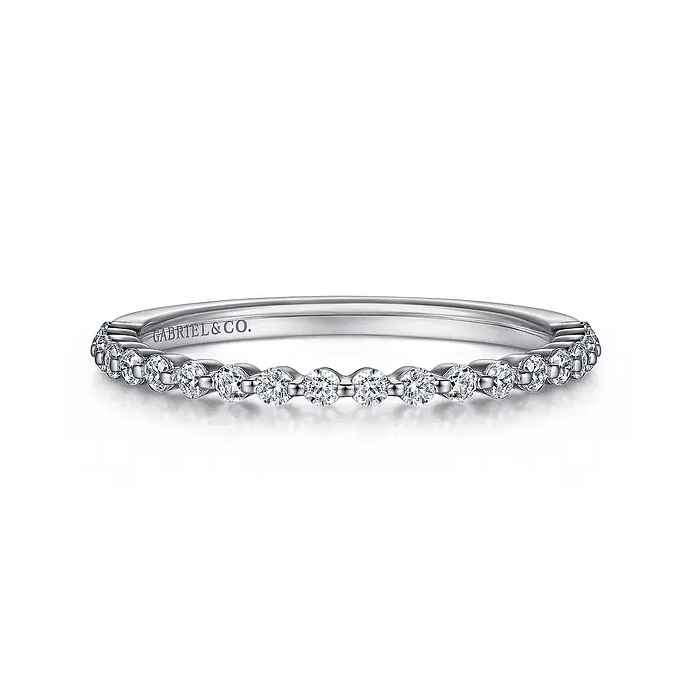 Devinne - 14K Rose Gold Single Prong Diamond Anniversary Band - 0.25 ct