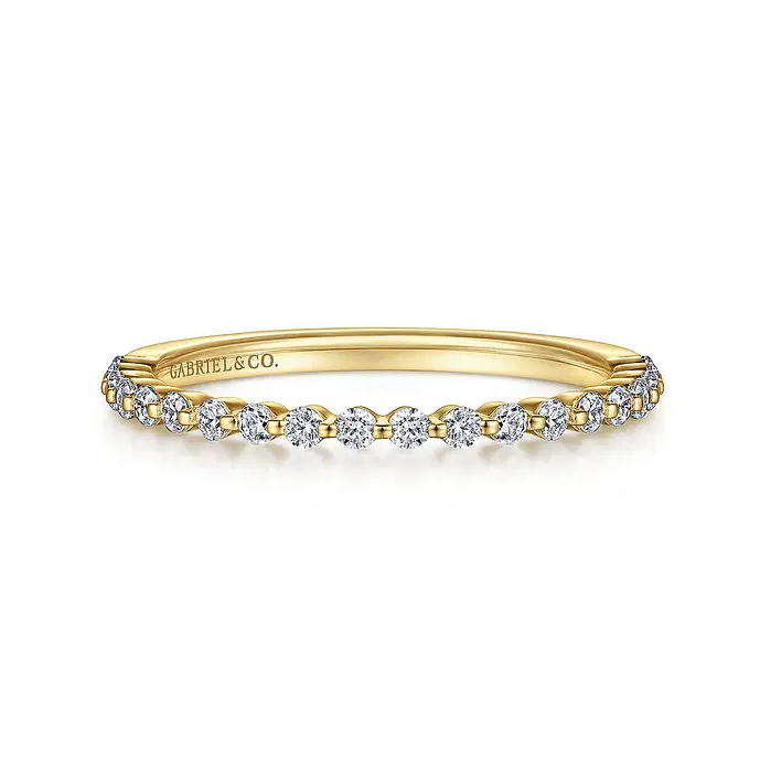 Devinne - 14K Rose Gold Single Prong Diamond Anniversary Band - 0.25 ct
