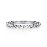 Devinne - 14K Rose Gold Single Prong Diamond Anniversary Band - 0.5 ct