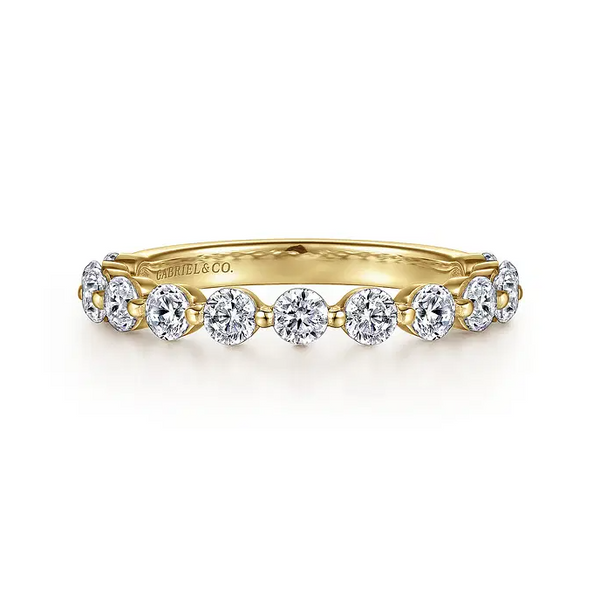 Devinne - 14K Rose Gold Single Prong Diamond Anniversary Band - 1 ct