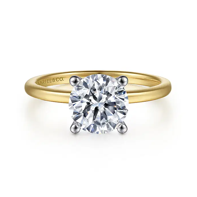 Evelina - 14K White Gold Diamond Engagement Ring