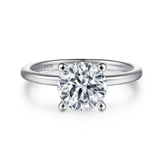 Evelina - 14K White Gold Diamond Engagement Ring