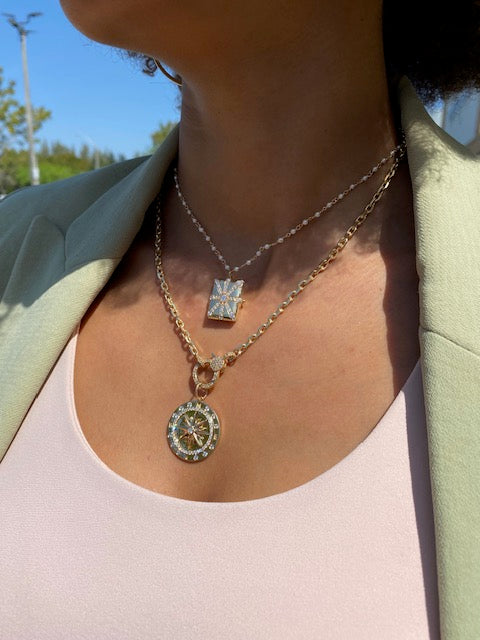 14K Yellow Gold Pearl Chain Necklace-Necklaces-Maurice's Jewelers-
