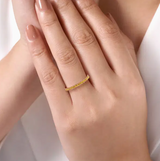 14K Rose Gold Citrine Band