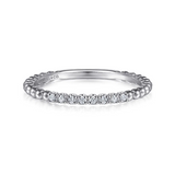 14K Rose Gold Bujukan Bead and Diamond Stackable Ring