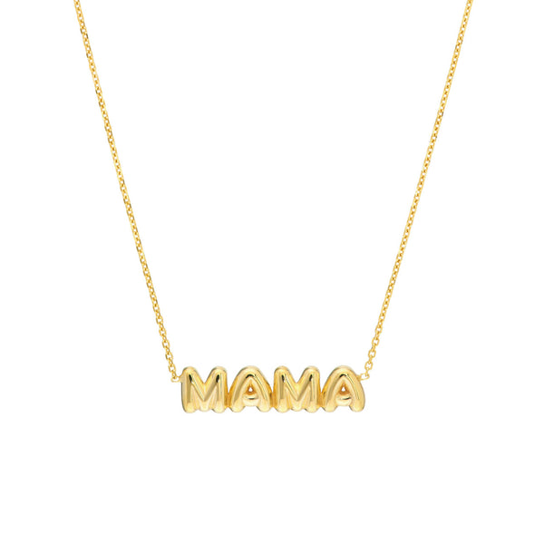 14K Yellow Gold "Mama" Bubble Necklace-Necklaces-Maurice's Jewelers-