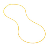 Yellow Gold 14K 2.0mm Serpentine Chain with Lobster Lock-Chain-Maurice's Jewelers-