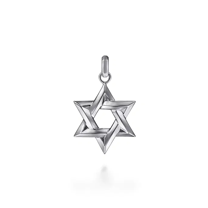 925 Sterling Silver Star of David Pendant