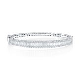 WHITE GOLD DIAMOND BAGUETTE BANGLE