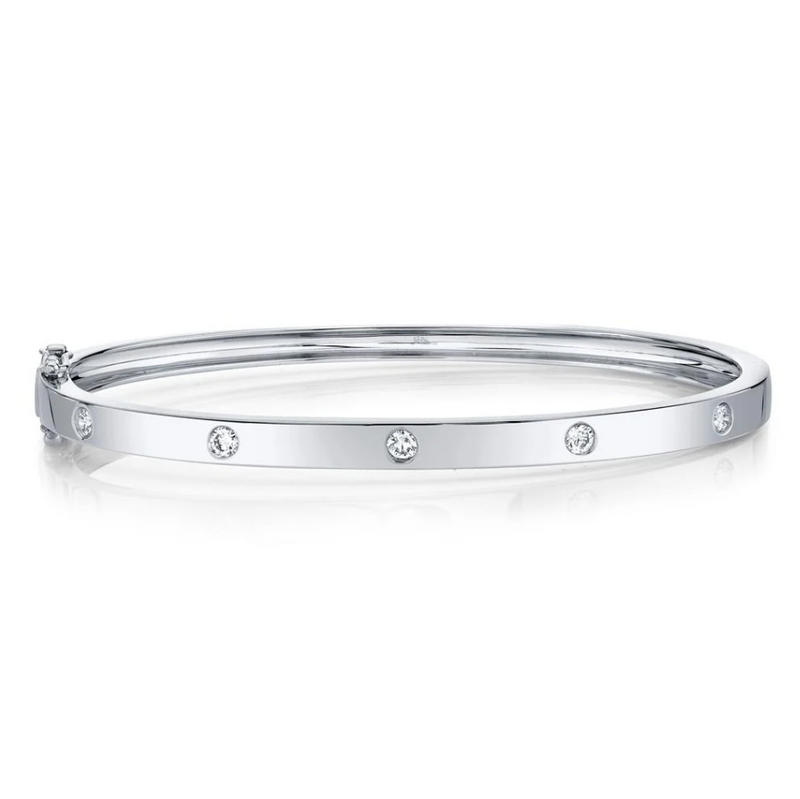 YELLOW GOLD DIAMOND BANGLE