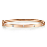 YELLOW GOLD DIAMOND BANGLE