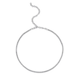 ROSE GOLD DIAMOND TENNIS NECKLACE