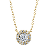 WHITE GOLD PENDANT DIAMOND NECKLACE