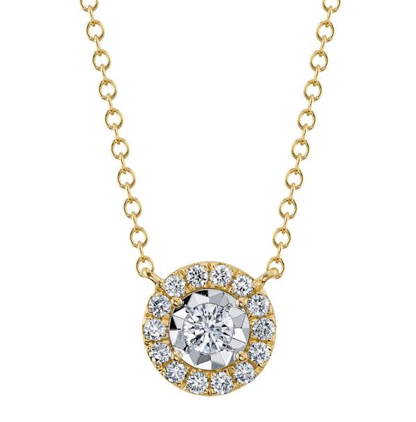 ROSE GOLD PENDANT DIAMOND NECKLACE