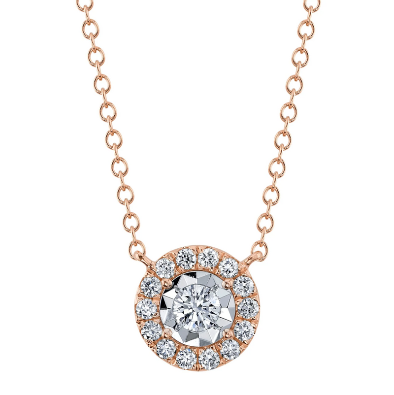 WHITE GOLD PENDANT DIAMOND NECKLACE