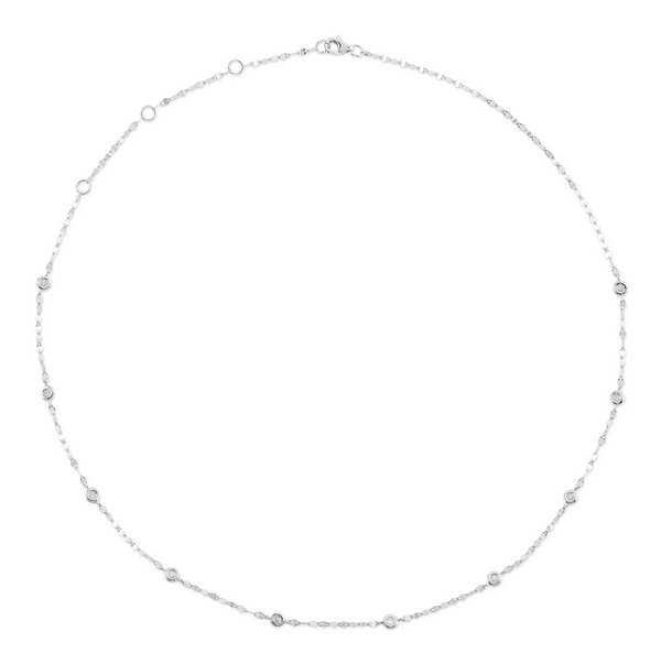 WHITE GOLD DIAMONDS BY THE YARD SPARKLE CHAIN NECKLACE