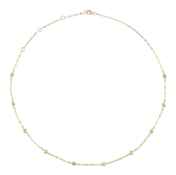 YELLOW GOLD DIAMONDS BY THE YARD SPARKLE CHAIN NECKLACE