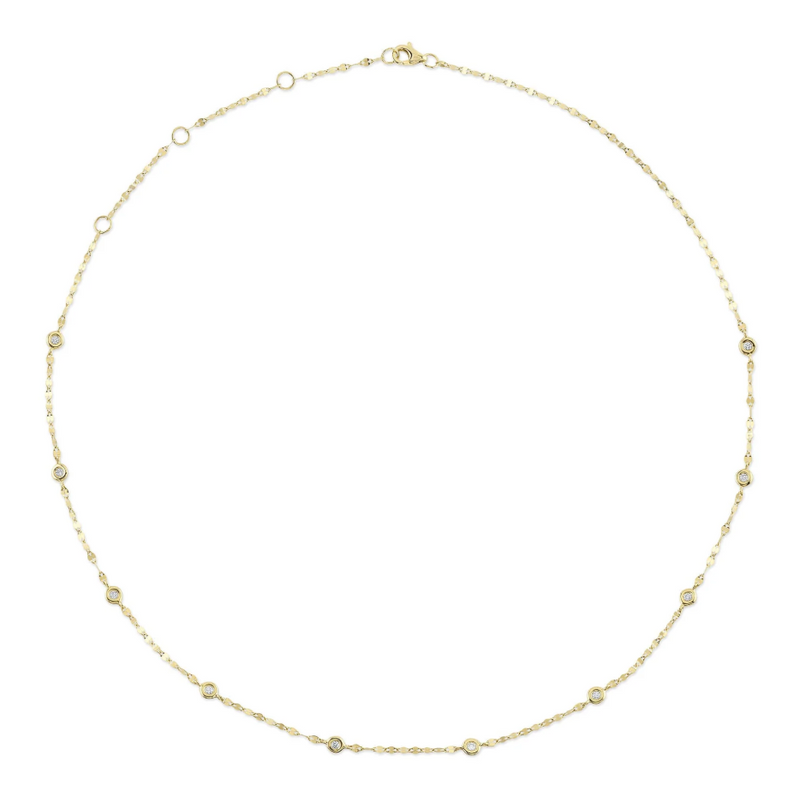 YELLOW GOLD DIAMONDS BY THE YARD SPARKLE CHAIN NECKLACE