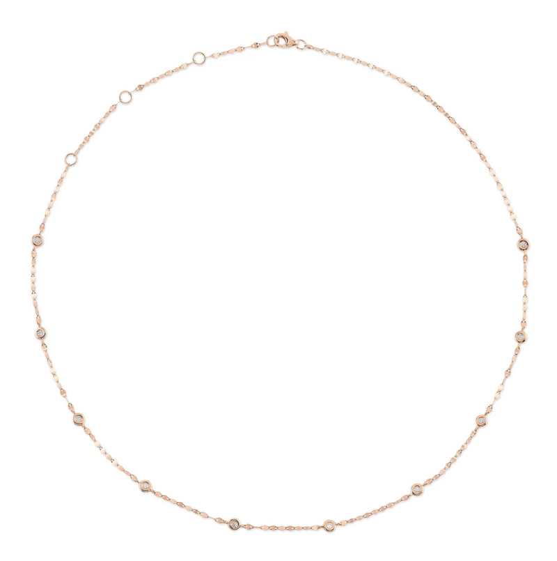 YELLOW GOLD DIAMONDS BY THE YARD SPARKLE CHAIN NECKLACE