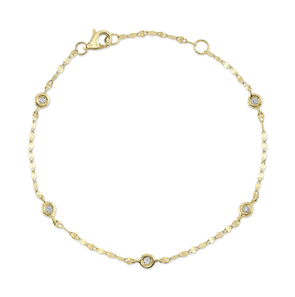 ROSE GOLD DIAMONDS BY THE YARD SPARKLE CHAIN BRACELET