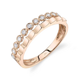 WHITE GOLD DIAMOND BEZEL RING