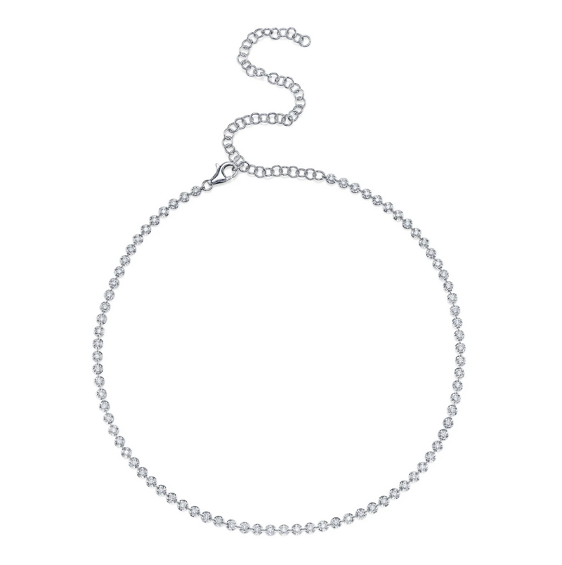 WHITE GOLD DIAMOND TENNIS NECKLACE