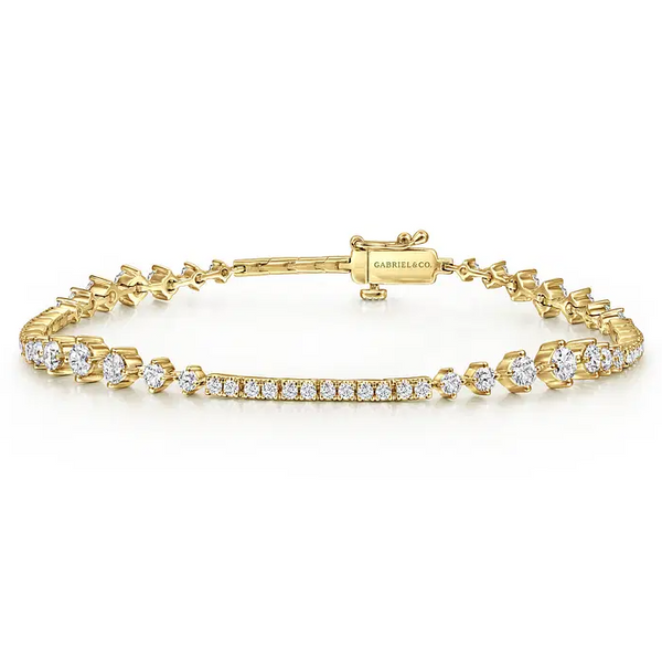 14K White Gold Diamond Tennis Bracelet