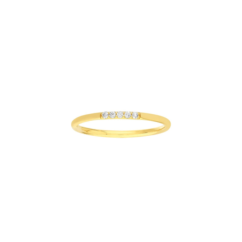 14K Yellow Gold Diamond Band-Rings-Maurice's Jewelers-