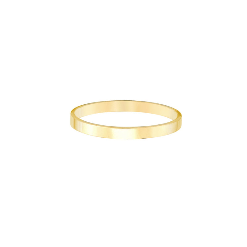 14K Yellow Gold High Polished Band