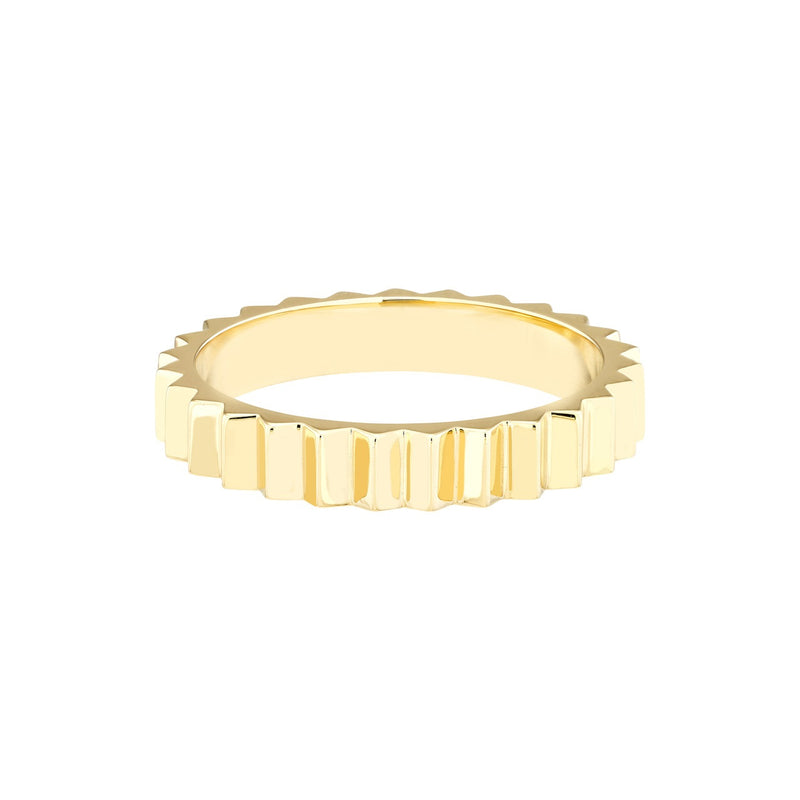 14K Yellow Gold Fluted Band-Rings-Maurice's Jewelers-