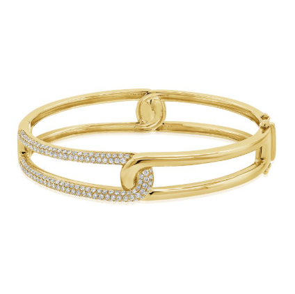 WHITE GOLD DIAMOND BANGLE