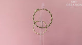 14K Yellow Gold Diamond Hoop Earrings