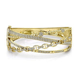 14K Yellow Diamond Multi Row Bangle-Bracelets-Maurice's Jewelers-