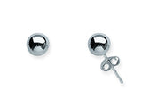 14K White Gold 6mm Ball Stud Earrings-EARRINGS-Maurice's Jewelers-WHITE GOLD-