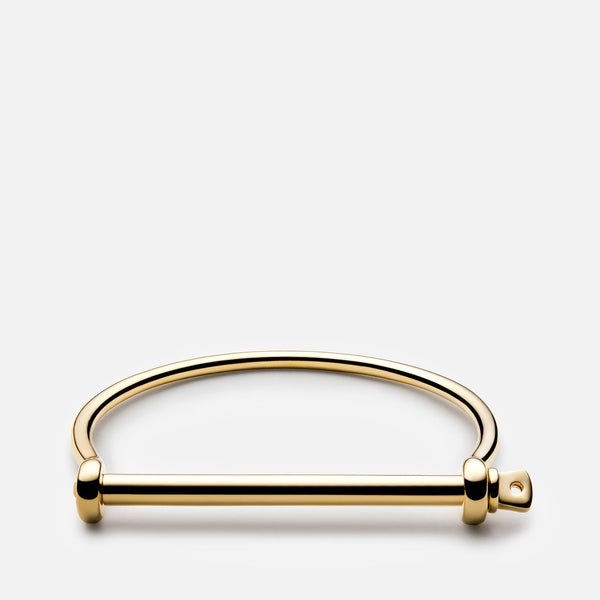 Gold screw cuff bracelet deals