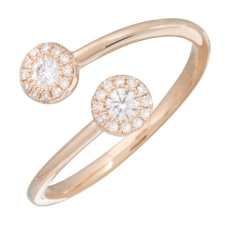 14K Rose Gold Diamond Ring-Rings-Maurice's Jewelers-