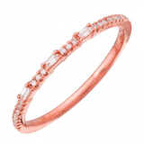 14K White Gold Diamond Stackable Band-Rings-Maurice's Jewelers-ROSE GOLD-
